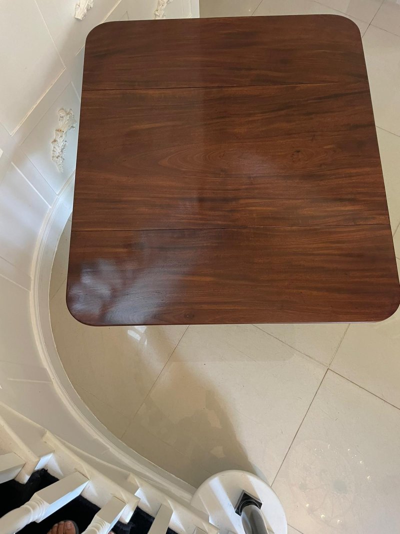 Antique Regency Mahogany 4 seater Dining/Pembroke Table - Image 5